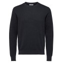 CREW NECK - KNITTED PULLOVER ΠΛΕΚΤΟ ΤΗΣ SELECTED - 16059251  - ΜΑΥΡΟ