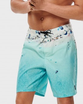 ΜΑΓΙΩ PRINTED SWIM SHORTS ΤΗΣ ONLY & SONS - 22012472 - ΤΥΡΚΟΥΑΖ