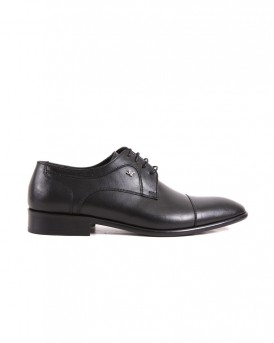 OXFORM LEATHER SHOES SY-206-01 STYLE ΤΗΣ ROOK PREMIUM - SY-206-1 - ΜΑΥΡΟ