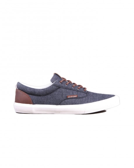 CASUAL ΥΦΑΣΜΑΤΙΝΑ SNEAKERS JFWVISION CLASSIC CHAMBRAY ANTHRACITE STS THΣ JACK & JONES - 12150497 NOOS