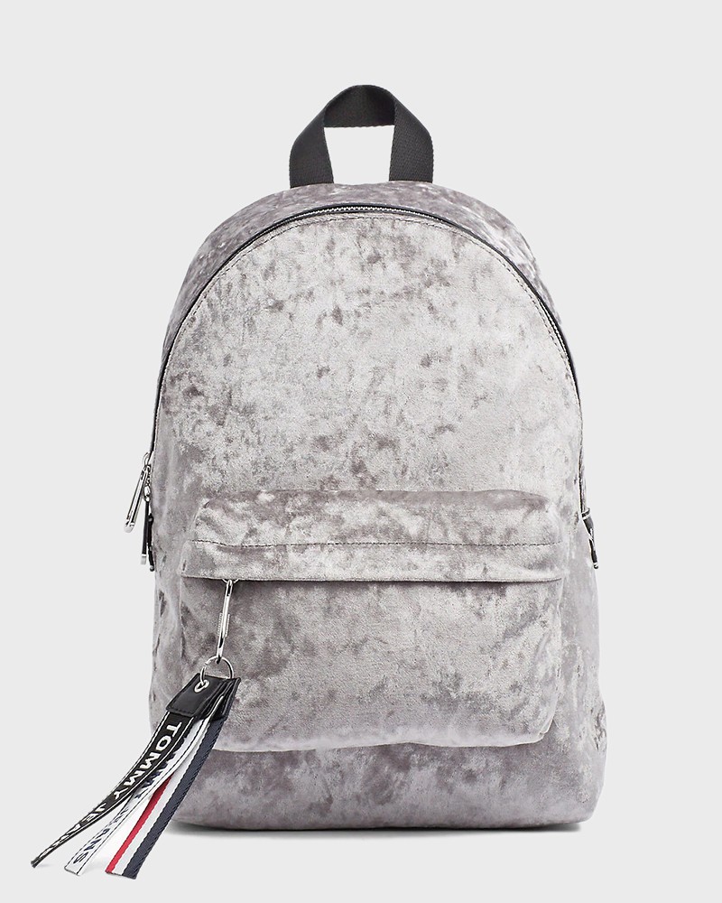 tommy hilfiger velvet backpack