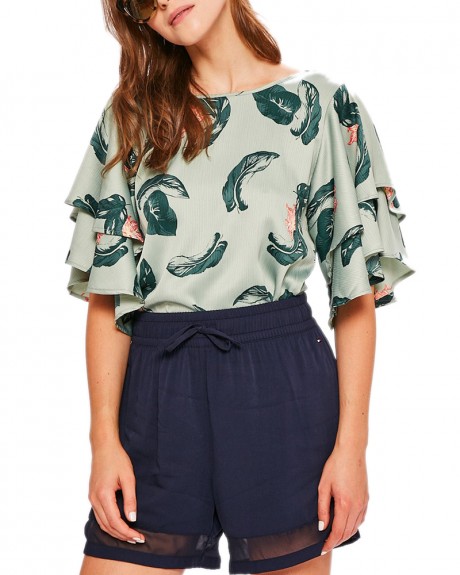 BACK CUT OUT DETAIL PRINTED TOP ΤΗΣ VERO MODA - 10197678