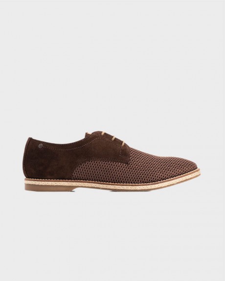 KINCH WEAVE MESH/SUEDE CASUAL SHOES ΤΗΣ BASE LONDON - KINCH WEAVE