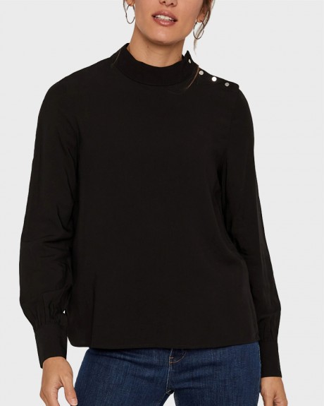 ΜΠΛΟΥΖΑ MOCK NECK BLOUSE ΤΗΣ VERO MODA - 10219264
