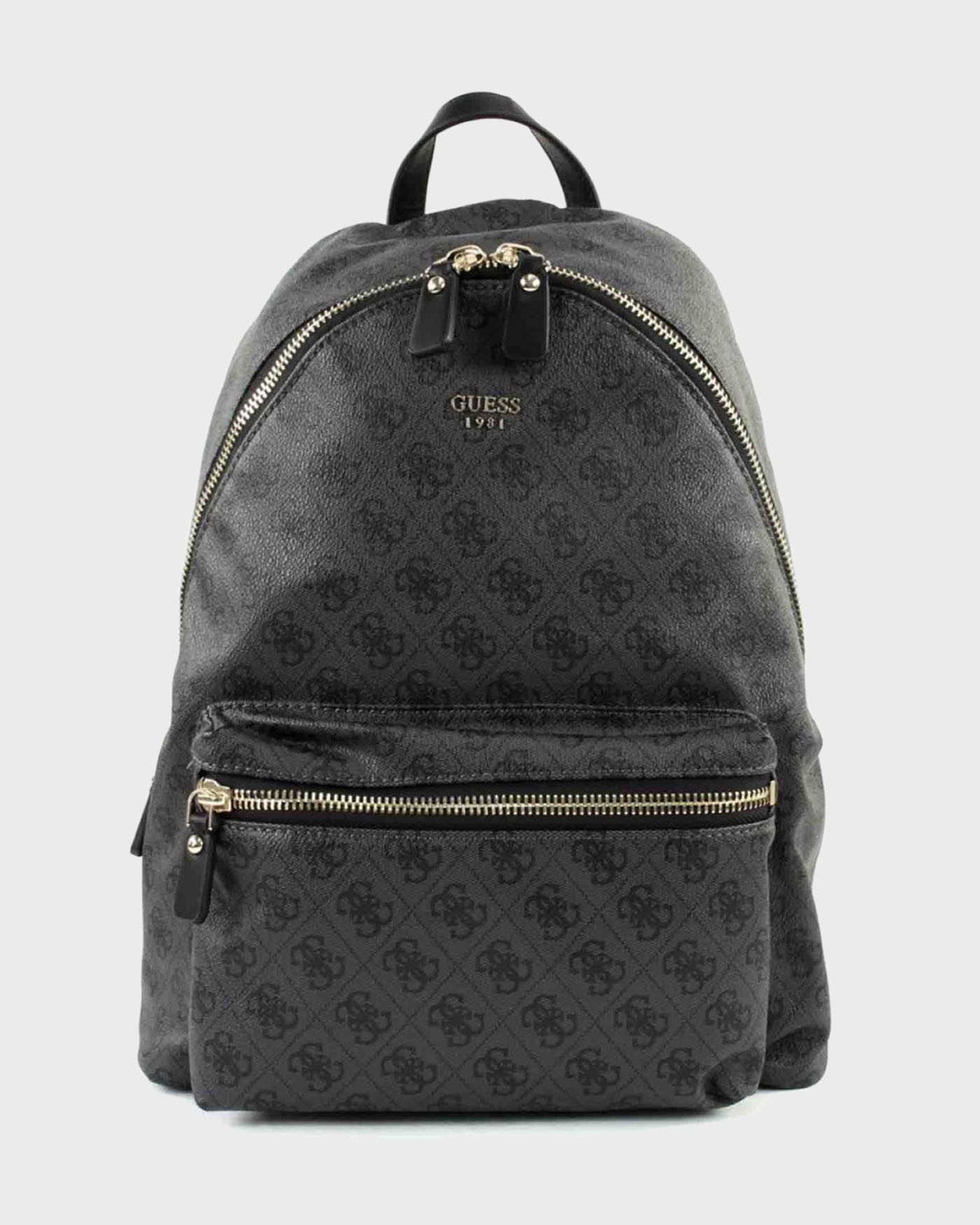 leeza logo print backpack