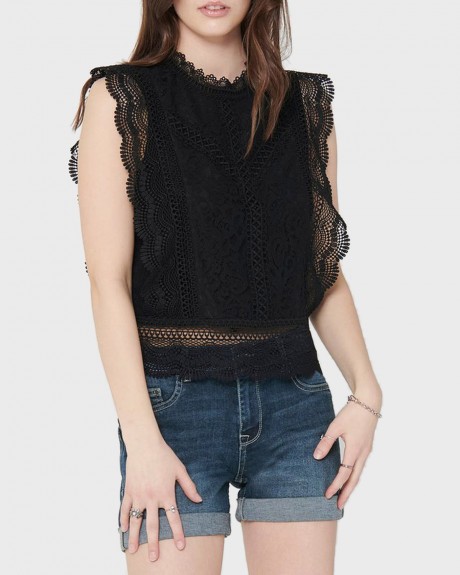 Only Top Cropped Lace - 15204604