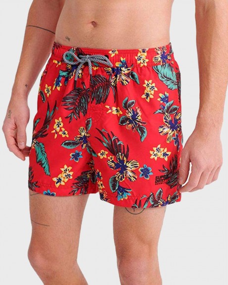 Superdry Swim Shorts With Floral Print - Μ3010033A