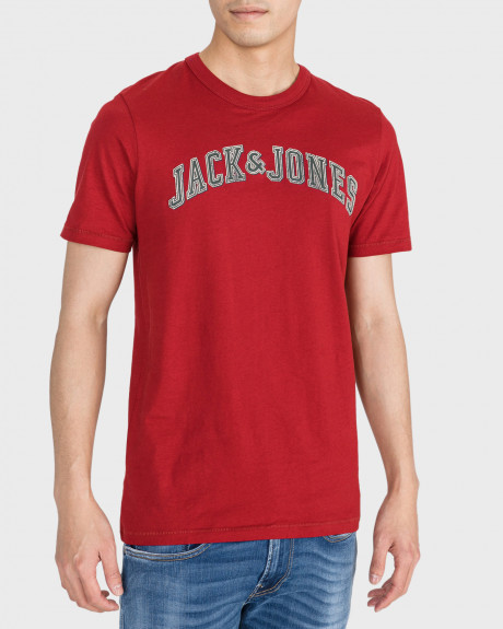 Jack & Jones T-Shirt Logo Print Crew Neck - 12165247