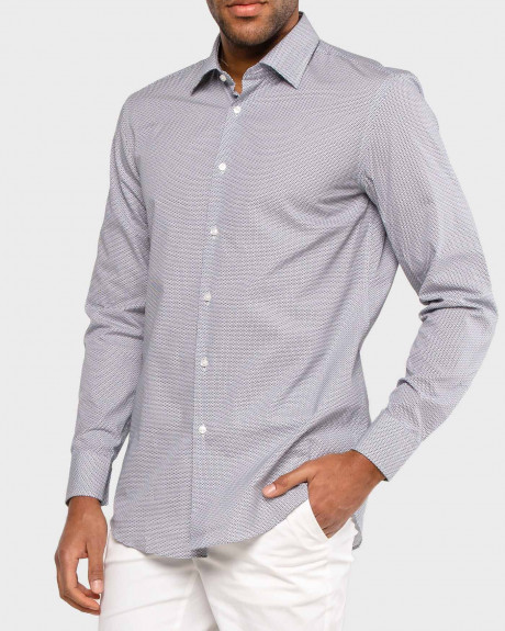 Boss Shirt Micro Print - 50427588 JANGO