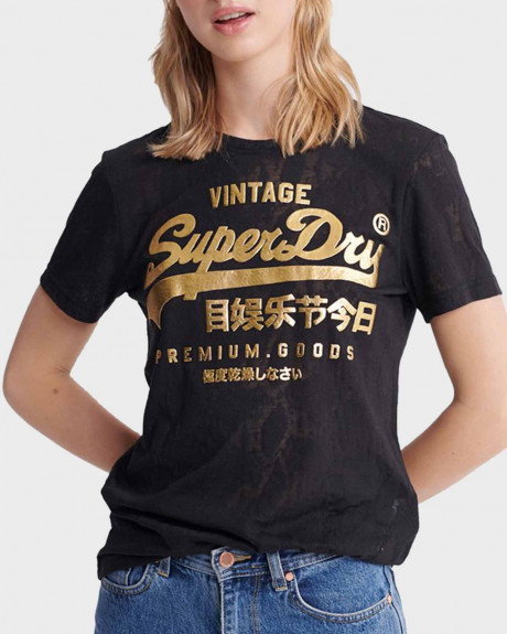 Superdry T-Shirt Premium Goods Snake Burnout - W1010090A