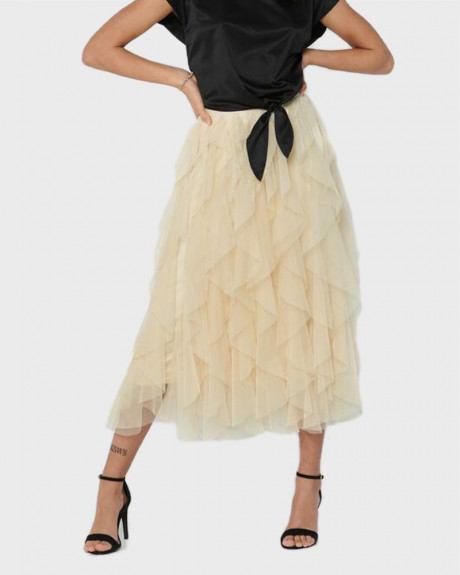 Only Φούστα Midi Frill Skirt - 15201888