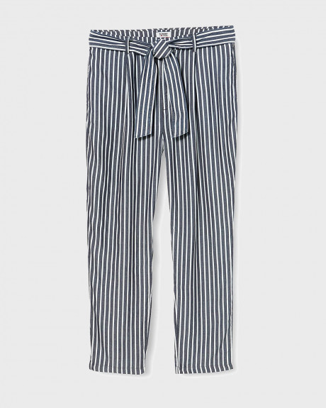 Tommy Hilfiger Παντελόνι Stripe Tie Βelt Trousers - DW0DW08067
