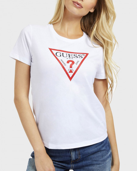 Guess Τ-Shirt Triangle Logo - W0YI57K8HM0