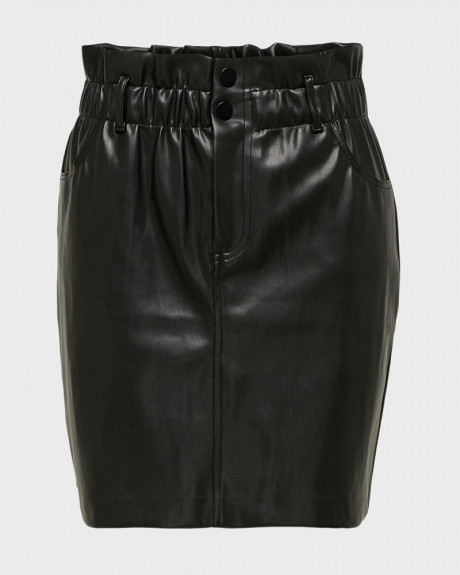 Only Φούστα Leather Look Skirt - 15206801