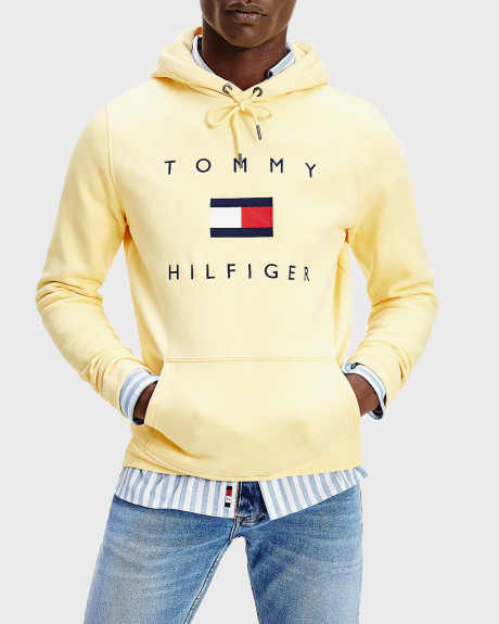 Tommy Hilfiger Φούτερ Flag Logo Cotton Blend Hoodie - MW0ΜW14203