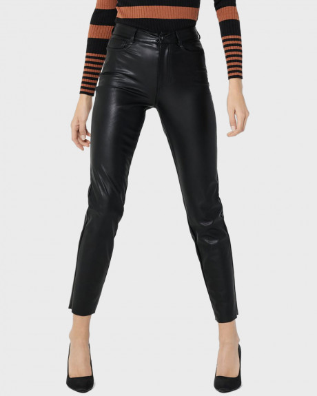 Only Παντελόνι PU Faux Leather Trousers - 15209293