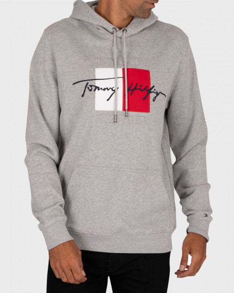 TOMMY HILFIGER ΦΟΥΤΕΡ HOODED SWEATSHIRT WITH EMBROIDERED LOGO - MW0ΜW14202