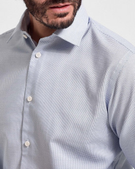 Selected Πουκάμισο Patterned Stretch Shirt - 16075693 - ΑΣΠΡΟ