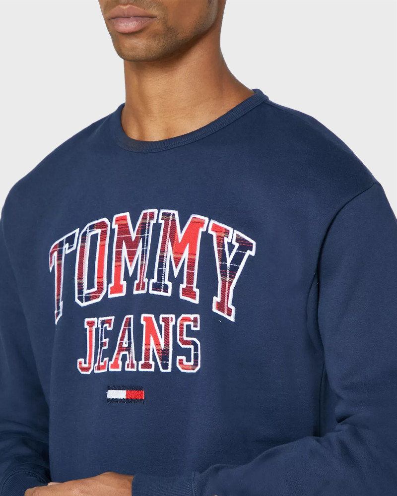 TOMMY HILFIGER ΦΟΥΤΕΡ PLAID LOGO SWEATSHIRT - DM0DM09429 -  sagiakos-stores.gr
