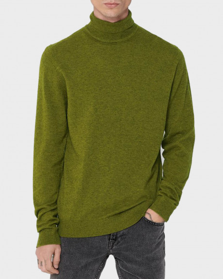Only & Sons Ζιβάγκο Roll Neck Knitted Pullover - 22014110