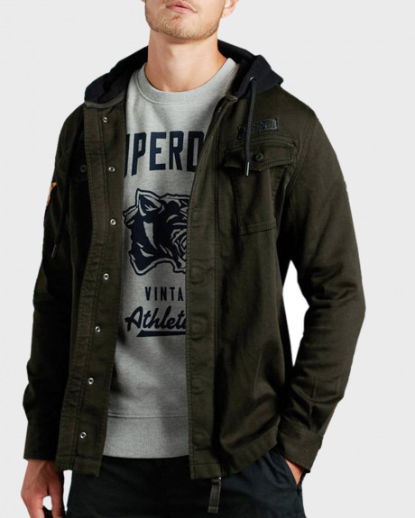 Superdry Μπουφάν Core Military Patched Overshirt - M4010061A