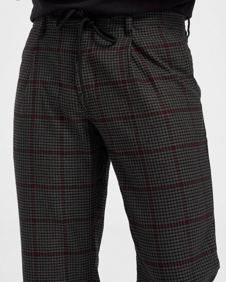 Boss Παντελόνι Checked Trousers - 50436146 SYMON