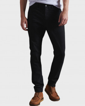 Superdry Παντελόνι Core Straight Chino - Μ7010194A - ΜΑΥΡΟ