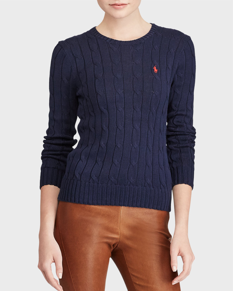 POLO RALPH LAUREN SLIM FIT CABLE-KNIT 