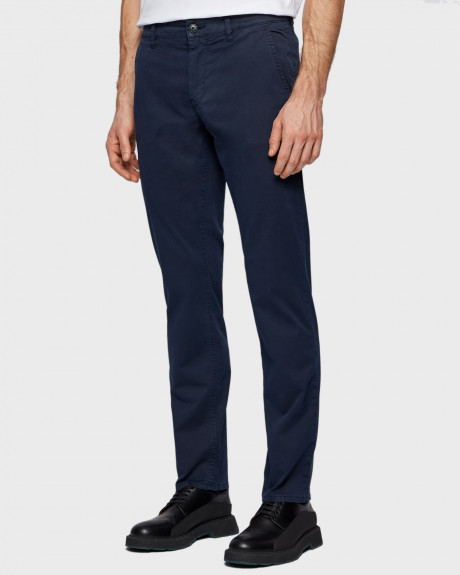 BOSS Slim-fit trousers in stretch-cotton twill - 50447788 SCHINO