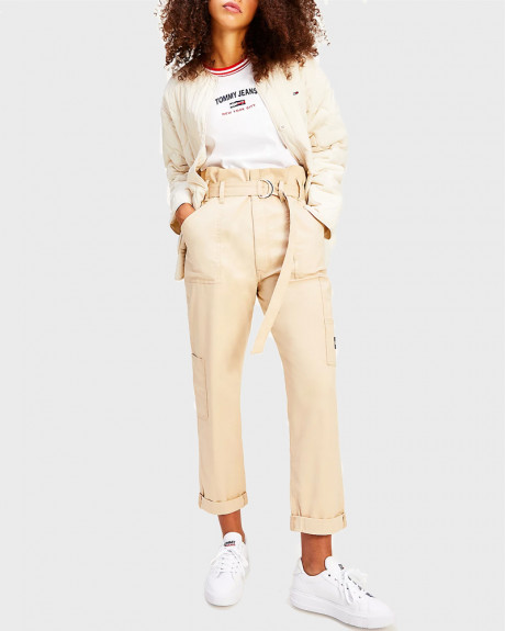 TOMMY HILFIGER ΠΑΝΤΕΛΟΝΙ PAPERBAG WAIST CARGO TROUSERS - DW0DW09741