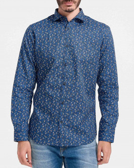 JACK & JONES SHIRT ΜΕ ΜΑΚΡΥ ΜΑΝΙΚΙ - 12186284 - ΡΟΥΑ