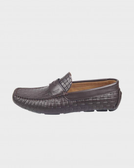 BOSS SHOES Men Formal Shoes - Q5784 WΟVΕΝ - ΚΑΦΕ