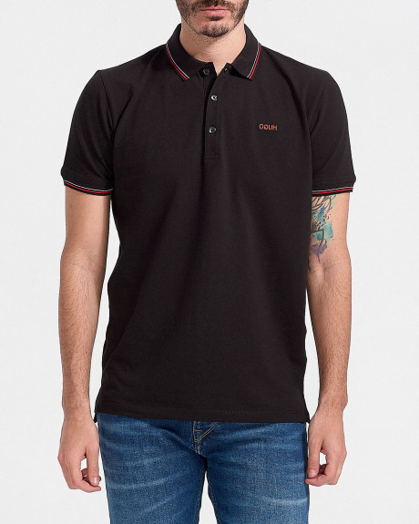 HUGO Slim-fit polo shirt in stretch-cotton pique - 50448780 DINOSO
