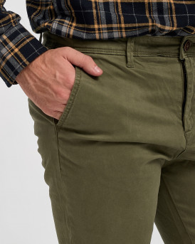 JACK & JONES MARCO FRED MALE PANTS OLIVE NIGHT NOOS - 12150161 - ΛΑΔΙ