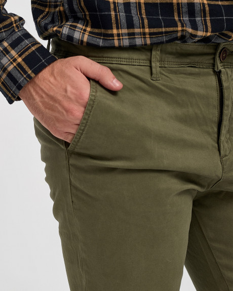 JACK & JONES MARCO FRED MALE PANTS OLIVE NIGHT NOOS - 12150161