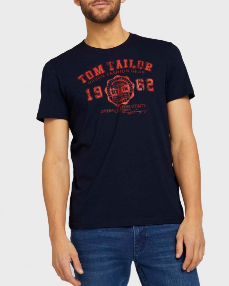 TOM TAILOR T-shirt with logo print - 1008637