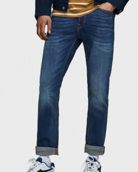 JACK & JONES TIM ORIGINAL AM 782 50SPS SLIM/STRAIGHT FIT JEANS - 12146384 - ΜΠΛΕ