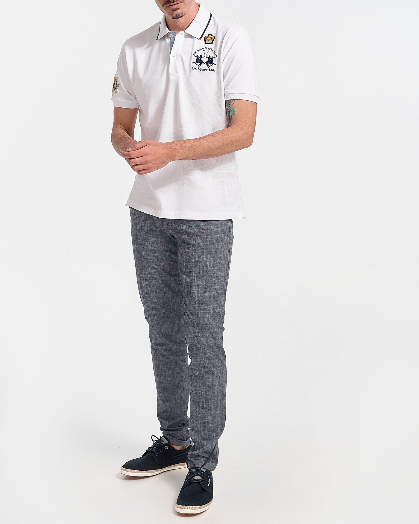 LA MARTINA Men Polo - RMPG30 PK001 - sagiakos-stores.gr