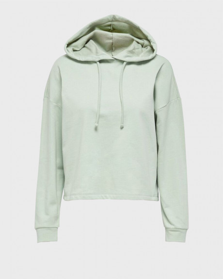 ONLY SOLID COLORED HOODIE - 15241103
