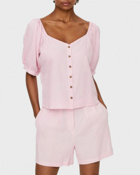 VERO MODA OPEN NECKLINE BLOUSE - 10244010