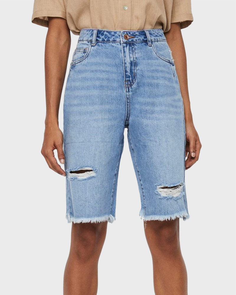 VERO MODA Carla denim destoy shorts 