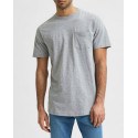 SELECTED REGULAR FIT CHEST POCKET T-SHIRT - 16077329 - ΜΠΕΖ