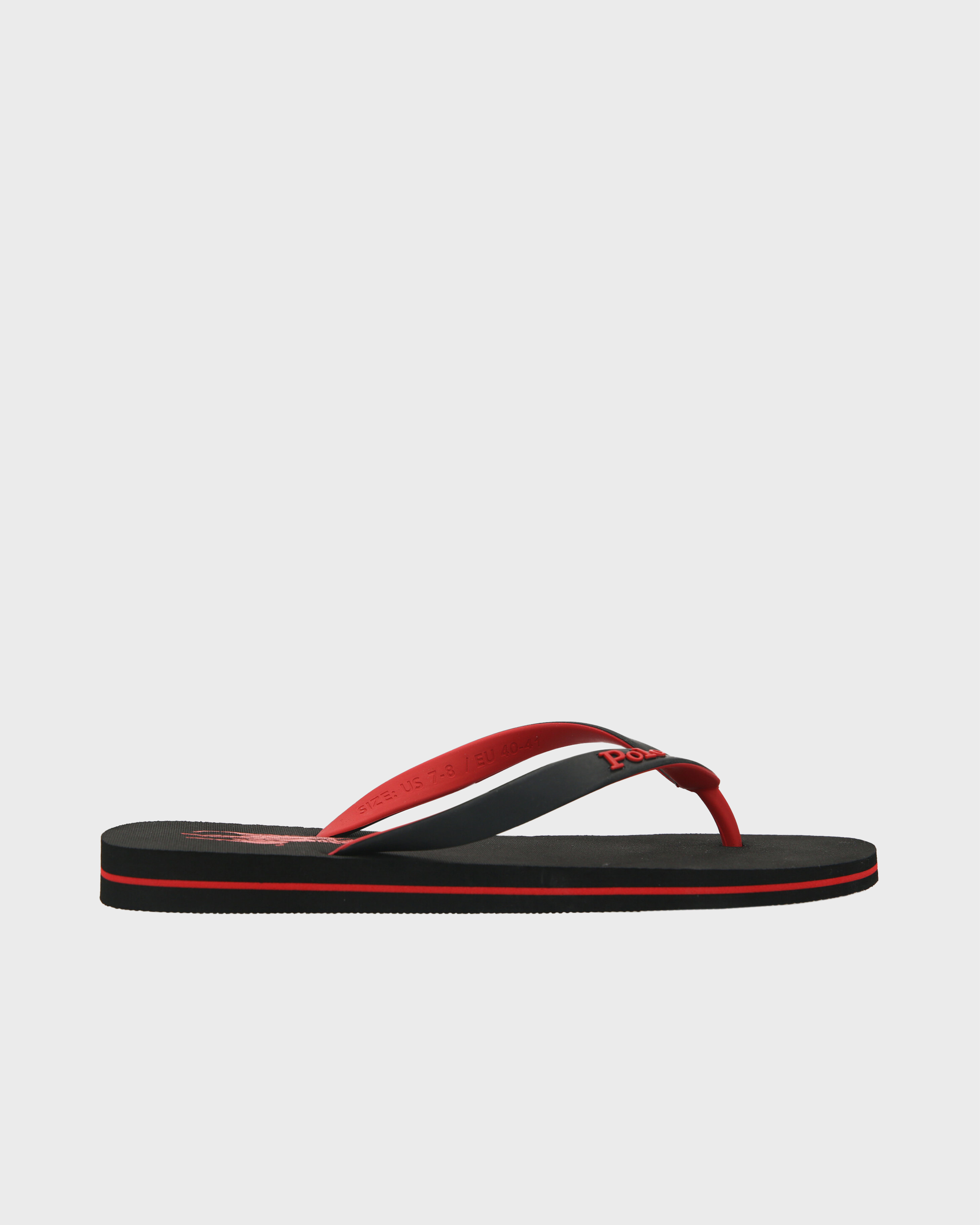 Lauren by Ralph Lauren Elissa Navy Striped Toe Post Flip Flop