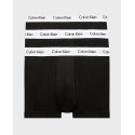 CALVIN KLEIN 3 PACK LOW RISE TRUNKS - U2664G - ΜΑΥΡΟ ΜΠΛΕ