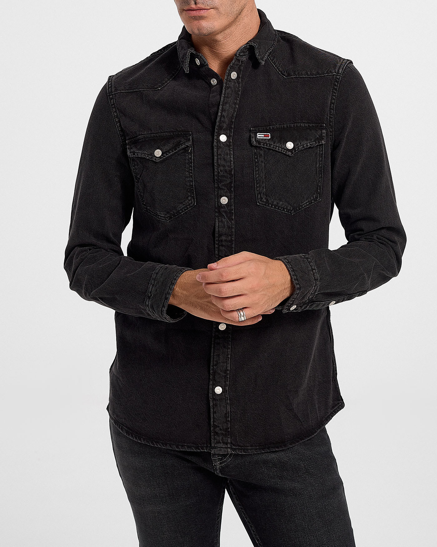 TOMMY JEANS WESTERN DENIM MEN'S SHIRT 
