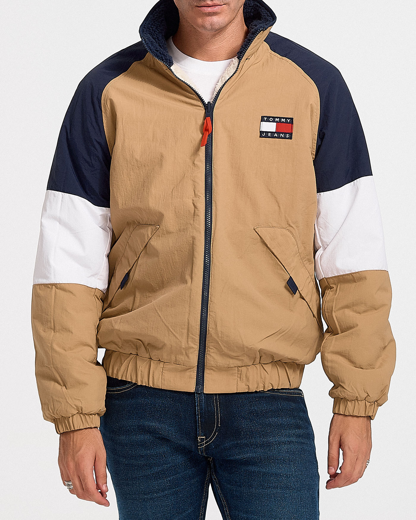 TOMMY JEAMS REVERSIBLE SHERPA MEN'S JACKET - DM0DM11859-C87 -  sagiakos-stores.gr