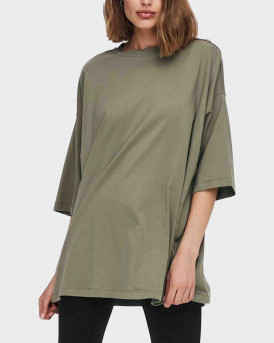 ONLY OVERSIZED TOP - 15239590 - ΧΑΚΙ