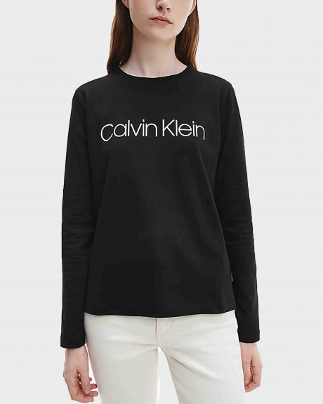 Calvin Klein Organic Cotton Long Sleeve Logo Γυναικείο T-Shirt - K20K203024