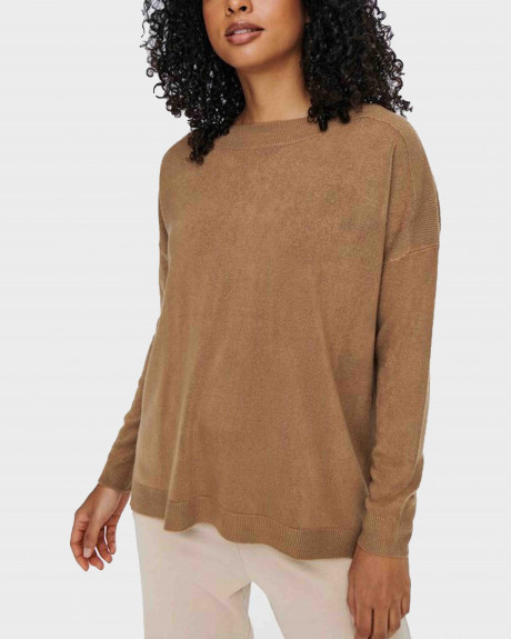 Only Solid Colored Knitted Γυναικείο Pullover - 15231415
