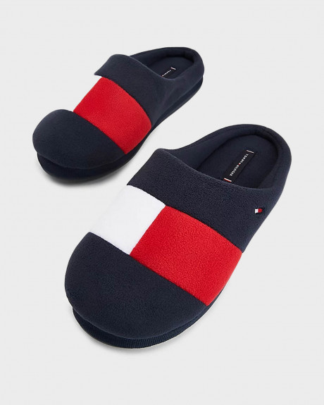 TOMMY HILFIGER FLAG EMBROIDERY HOME MEN'S SLIPPERS - FM0FM03801
